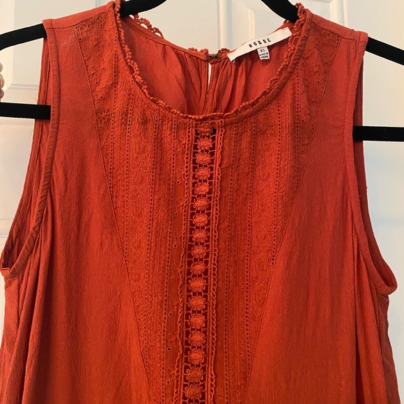 Women’s Nordstrom Ro & De Sleeveless Lace Blouse size XS - Picture 8 of 13